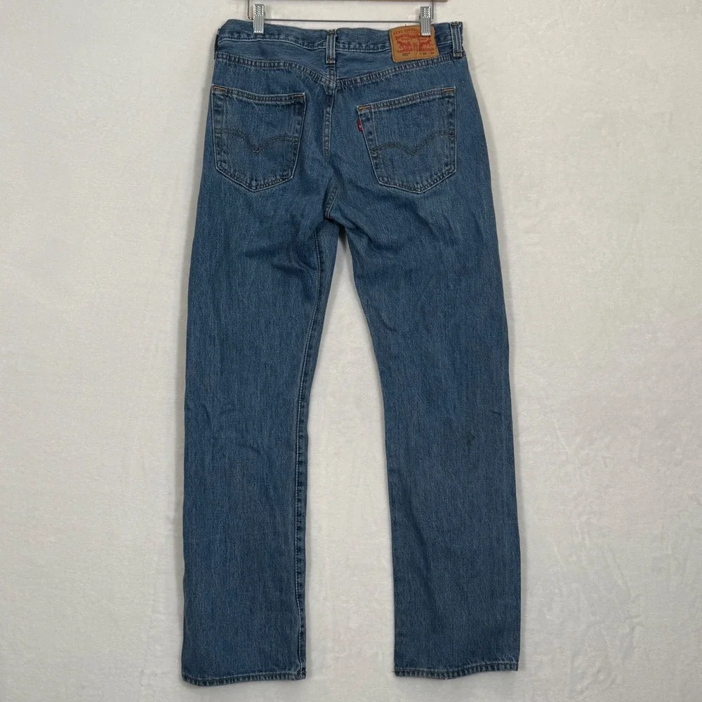 Levi's Blue 501 Original Fit Straight Leg Jeans 33x32